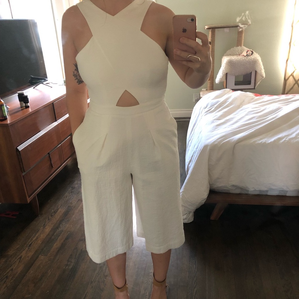 BCBG Midi Halter Jumpsuit